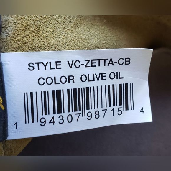 Vince Camuto Women's Suede Purse Crossbody Bag in Color Olive Oil - Picture 9 of 13